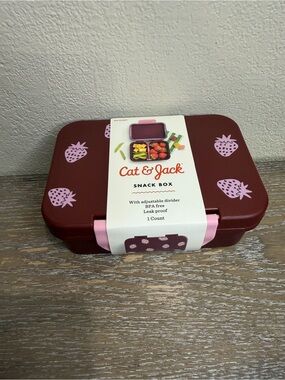 New Cat & Jack Bento Box Snack/ Storage 2 compartments